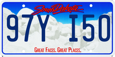 SD license plate 97YI50