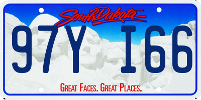 SD license plate 97YI66