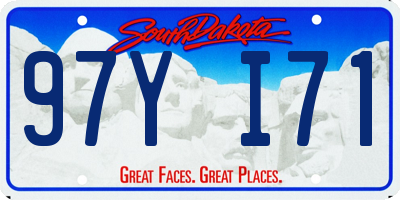 SD license plate 97YI71