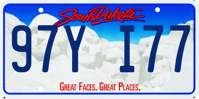 SD license plate 97YI77