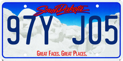 SD license plate 97YJ05