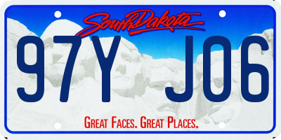 SD license plate 97YJ06