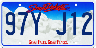 SD license plate 97YJ12