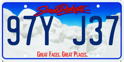 SD license plate 97YJ37