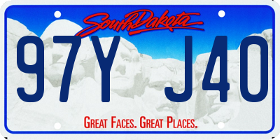 SD license plate 97YJ40