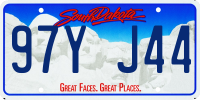 SD license plate 97YJ44