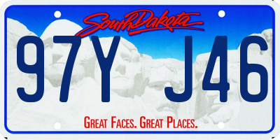 SD license plate 97YJ46