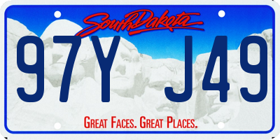 SD license plate 97YJ49