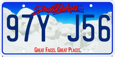 SD license plate 97YJ56