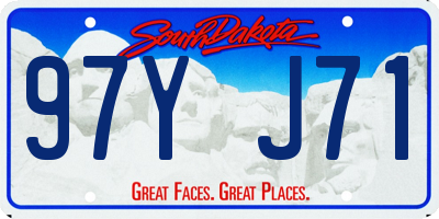 SD license plate 97YJ71
