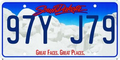 SD license plate 97YJ79