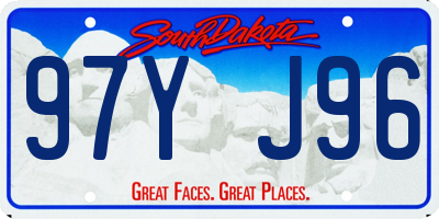 SD license plate 97YJ96