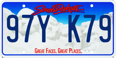 SD license plate 97YK79