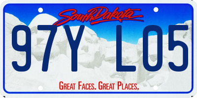 SD license plate 97YL05