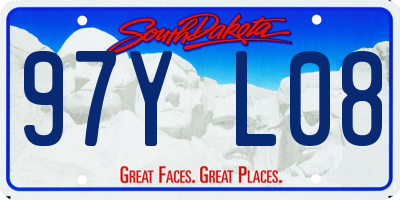 SD license plate 97YL08