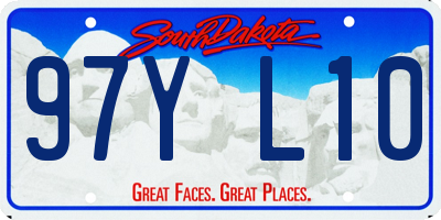 SD license plate 97YL10