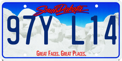 SD license plate 97YL14