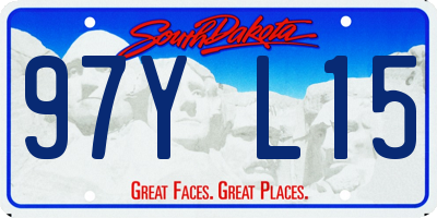SD license plate 97YL15