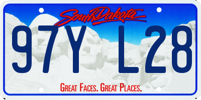SD license plate 97YL28