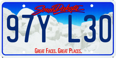 SD license plate 97YL30