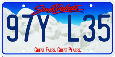 SD license plate 97YL35