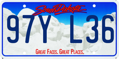 SD license plate 97YL36