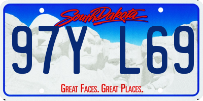 SD license plate 97YL69
