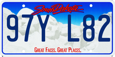 SD license plate 97YL82