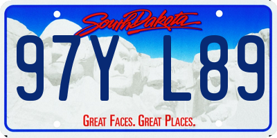 SD license plate 97YL89