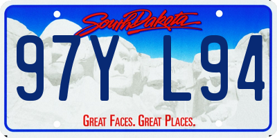 SD license plate 97YL94