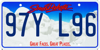 SD license plate 97YL96