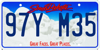 SD license plate 97YM35