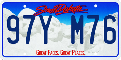 SD license plate 97YM76