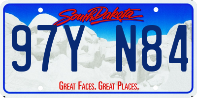 SD license plate 97YN84