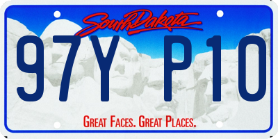 SD license plate 97YP10