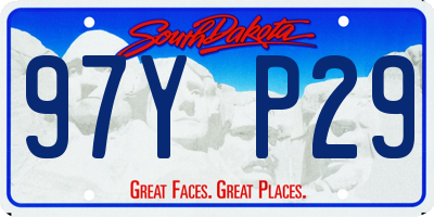SD license plate 97YP29
