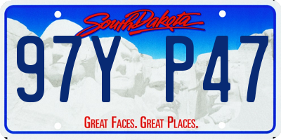 SD license plate 97YP47