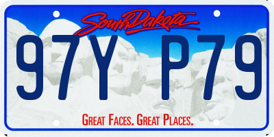 SD license plate 97YP79