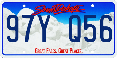 SD license plate 97YQ56