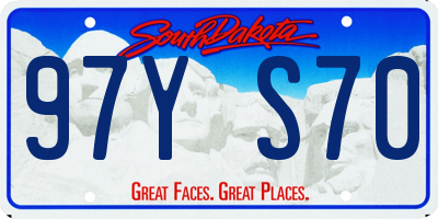 SD license plate 97YS70