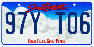 SD license plate 97YT06