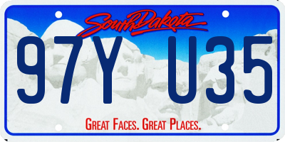 SD license plate 97YU35