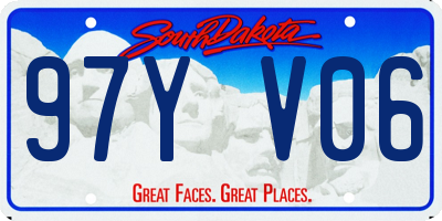 SD license plate 97YV06