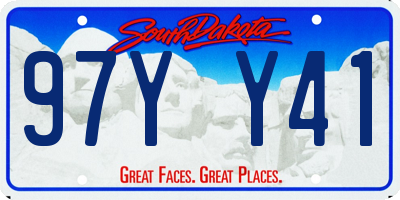 SD license plate 97YY41