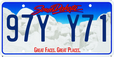 SD license plate 97YY71