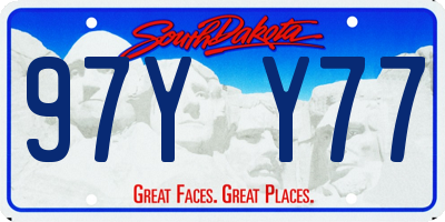 SD license plate 97YY77