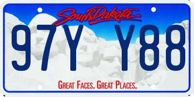 SD license plate 97YY88