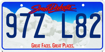 SD license plate 97ZL82