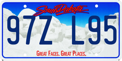 SD license plate 97ZL95