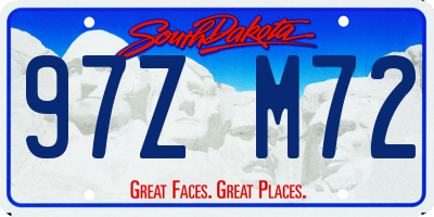 SD license plate 97ZM72